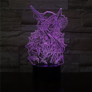 Sylvanas Windrunner Wow 3D LED Lamp World Of Warcraft Children's Night Light Led Bedroom Decor Holiday Gift Kids Night USB Lamp