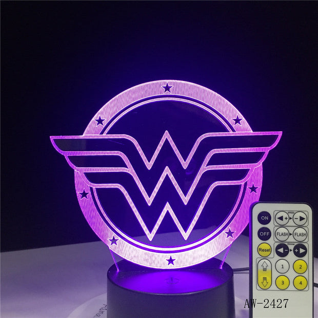 3D Night light Home Atmosphere Decor Contra Force Saga Game Series Night Light 7 Colors Table Lamp Child Holiday Gift AW-2427