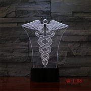 New King cane 3d Small Night Light Remote Touch Colorful Gifts 3d Small Kids Lamp Luminaria De Mesa 3d Light Fixtures AW-1158