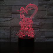 Moana Maui Moive Figure Decorative 3D Night Lamp USB Battery Nightlight LED Night light Kids Children Bedroom Decor Best Gift