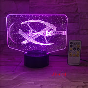 7 Colorful Changeable Mood LED Lamp 3D Led Spaceship Earth Space Desk Lighting Bedroom Bedside Decor Night Light Gifts AW-644