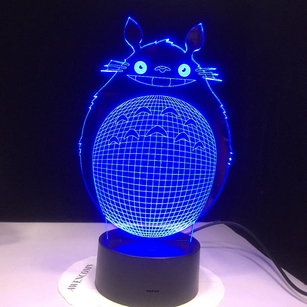 3D Led Novety Lighting Creative Gift Night Light Table Lamp Bedside Totoro Light Led Home Corridor Hotel Party Atmosphere Lights