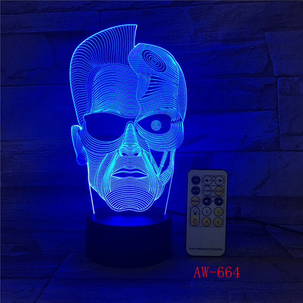 Electronic Gift 3D Led Light Fixtures Atmosphere Lamp 3d Stereo Night Light Bedside Lamp Creative Lamp Drop Shipping AW-664
