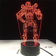 Apex Legends Wraith Figure 3D LED Night Light Battle Royale Bedroom Decor Light Kids Friend Birthday Gift Table Lamp AW-3580