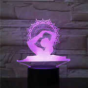 India Yoga 3D LED Lamp Night Lights 7 Colors Change Touch Table Creative Gift as Home Decoration LED Night Lamp Dropshipping