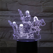 Game Team Figure 3D LED Table Lamp Night Light 7 Colors Changing Bedroom Sleep Lighting Home Decor Gifts Drop shipping