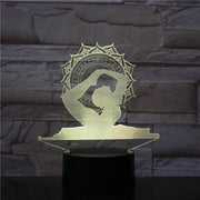 India Yoga 3D LED Lamp Night Lights 7 Colors Change Touch Table Creative Gift as Home Decoration LED Night Lamp Dropshipping