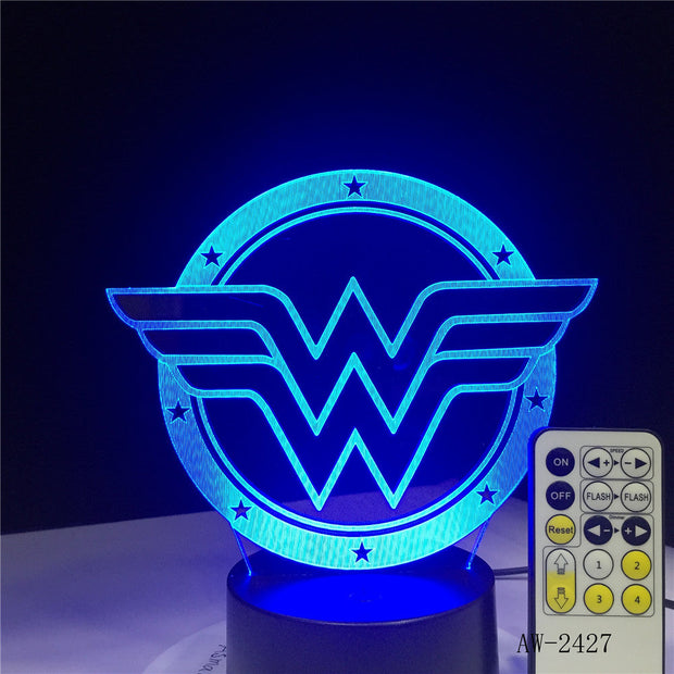 3D Night light Home Atmosphere Decor Contra Force Saga Game Series Night Light 7 Colors Table Lamp Child Holiday Gift AW-2427