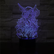 Sylvanas Windrunner Wow 3D LED Lamp World Of Warcraft Children's Night Light Led Bedroom Decor Holiday Gift Kids Night USB Lamp