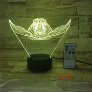 Sea Turtles 3D Lamp LED Touch Light Colorful Animal Lamp Birthday Party Decoration Table Lamp For Kid's Toys Gift AW-640