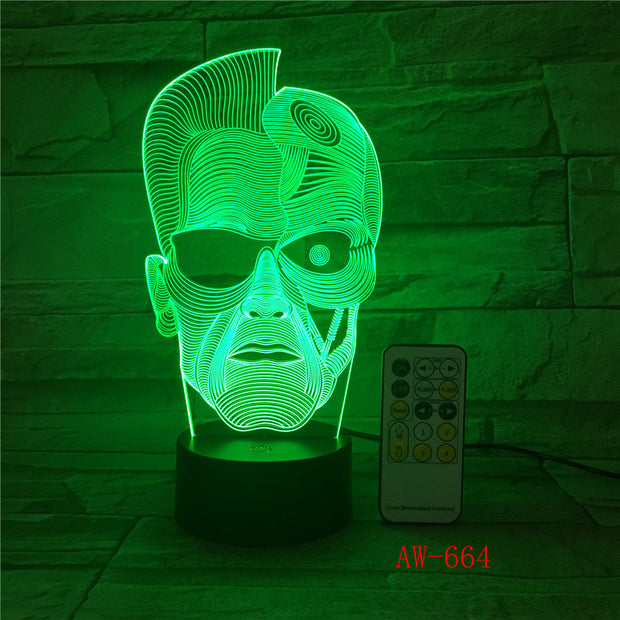 Electronic Gift 3D Led Light Fixtures Atmosphere Lamp 3d Stereo Night Light Bedside Lamp Creative Lamp Drop Shipping AW-664