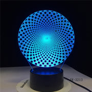3D Colorful Visual Led Abstract New Shape Night Lights Usb Animal Table Lamp Bedroom Sleep Lighting Fixture Decor AW-3213