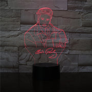 Elvis Aaron Presley 3D LED Night Light Touch Remote Sensor 7 Colors Changing Kids Gift The King Singer Table Lamp Bedroom Decor