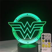 3D Night light Home Atmosphere Decor Contra Force Saga Game Series Night Light 7 Colors Table Lamp Child Holiday Gift AW-2427