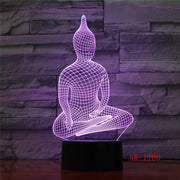 3d lampe buddha Table Lamp LED Night Light Color Changeable Decor Lighting Indoor Atmosphere Acrylic Craft Kids gift AW-1160