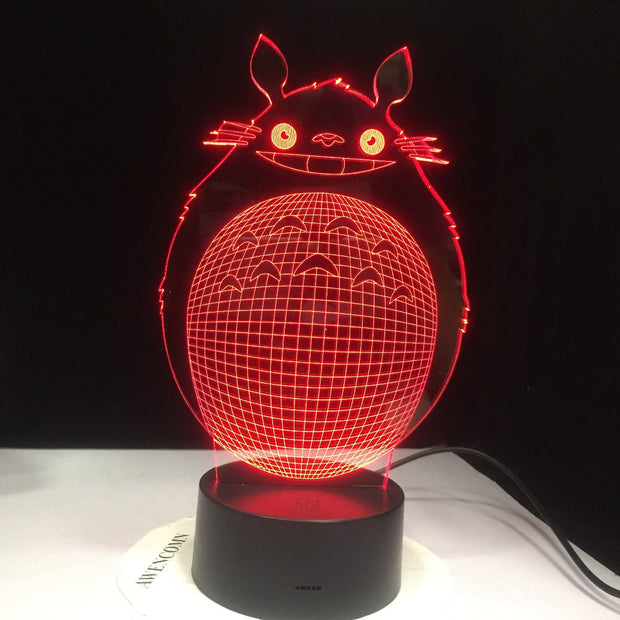 3D Led Novety Lighting Creative Gift Night Light Table Lamp Bedside Totoro Light Led Home Corridor Hotel Party Atmosphere Lights
