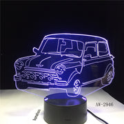Novelty Gifts Cool SUV Car Vehicle Shape 3D Lamp 7 Colors Change LED Night Lamp Desk Table Decoration Lights Dropship AW-2946