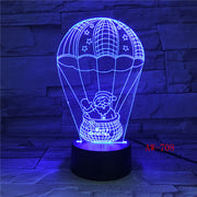 Fancy Baby Led Night Lamp Snowman Nightlight for Kids Bedroom Decor Battery Operated Atmosphere Pretty 3d Night Light AW-708