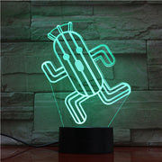 Cactus 3d Led Night Lamp Child Led Nightlight Cactuar Final Fantasy Night light for Kids Bedroom Decorative Light Boys Best Gift