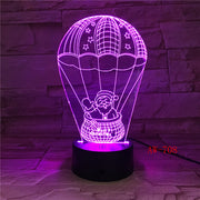 Fancy Baby Led Night Lamp Snowman Nightlight for Kids Bedroom Decor Battery Operated Atmosphere Pretty 3d Night Light AW-708