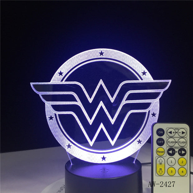 3D Night light Home Atmosphere Decor Contra Force Saga Game Series Night Light 7 Colors Table Lamp Child Holiday Gift AW-2427