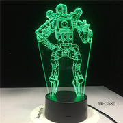 Apex Legends Wraith Figure 3D LED Night Light Battle Royale Bedroom Decor Light Kids Friend Birthday Gift Table Lamp AW-3580