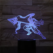 League of Legends LoL Heros Table Lamp Bedroom Touch Sensor 7 Color Changing THE SENESCHAL OF LED Night Light