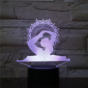 India Yoga 3D LED Lamp Night Lights 7 Colors Change Touch Table Creative Gift as Home Decoration LED Night Lamp Dropshipping