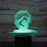 India Yoga 3D LED Lamp Night Lights 7 Colors Change Touch Table Creative Gift as Home Decoration LED Night Lamp Dropshipping