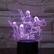 Game Team Figure 3D LED Table Lamp Night Light 7 Colors Changing Bedroom Sleep Lighting Home Decor Gifts Drop shipping