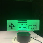 3D Led USB Game Switch Figure Table Lamp 7 Colors Visual Light Fixture Creative Kids Gifts Bedroom Decor NightLight AW-2880