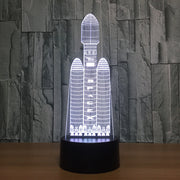 Space Shuttle 7 Colors X Lamp 3d Visual Led Night Lights For Kids Touch Usb Table Lampara Lampe Sleeping Nightlight Dropshipping