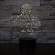 Elvis Aaron Presley 3D LED Night Light Touch Remote Sensor 7 Colors Changing Kids Gift The King Singer Table Lamp Bedroom Decor