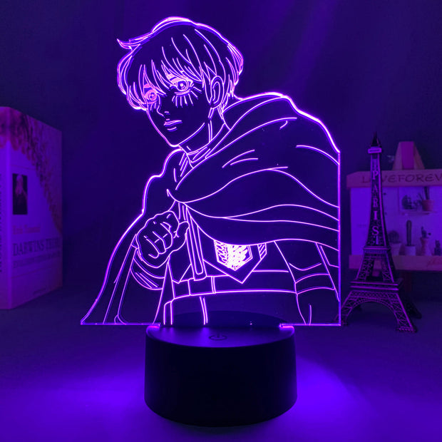 Anime Lamp Attack on Titan 4 Armin Arlert Figure for Bedroom Decor Night Light Kids Birthday Gift Shingeki No Kyojin 3d Light