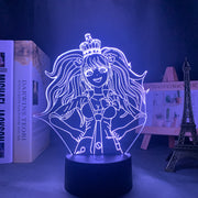 Danganronpa Led Night Light Junko Enoshima Lamp for Room Decor Kids Child Gift Danganronpa Acrylic Table 3d Lamp Junko Enoshima