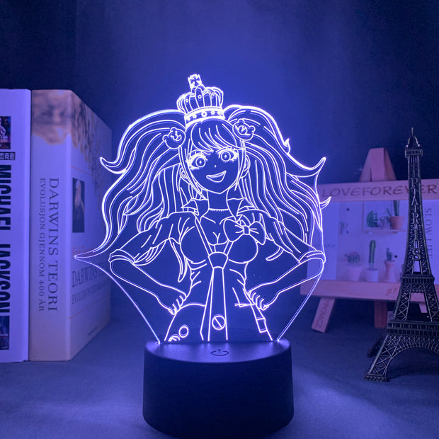 Danganronpa Led Night Light Junko Enoshima Lamp for Room Decor Kids Child Gift Danganronpa Acrylic Table 3d Lamp Junko Enoshima