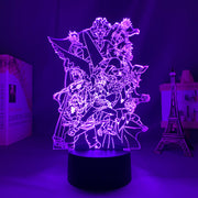3d Led Lamp Anime Black Clover Group Wallpaper for Kids Bedroom Decor Nightlight Birthday Gift Room Desk Lamp Bleach Nel Tu