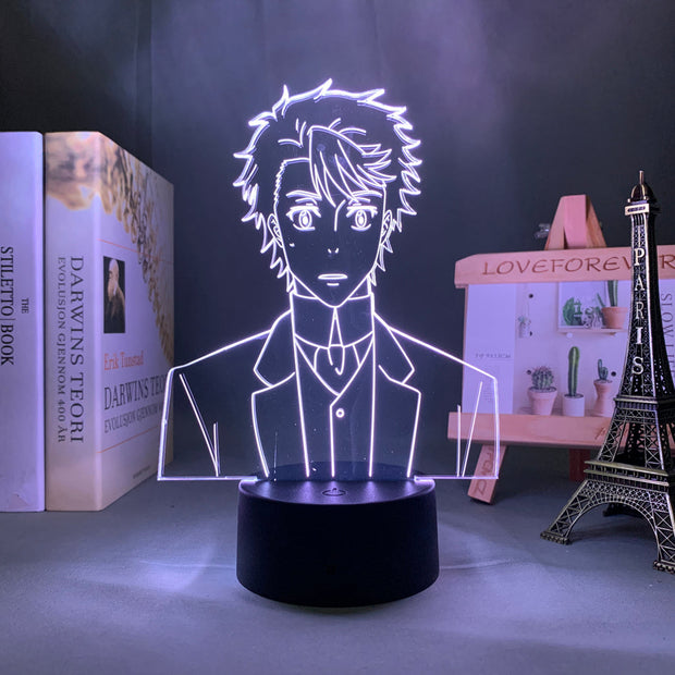 3D LED Lamp Anime Figure Bedroom Desk Decoration Moriarty The Patriot John H Watson Small Night Light for Children's Festival Birthday Gifts