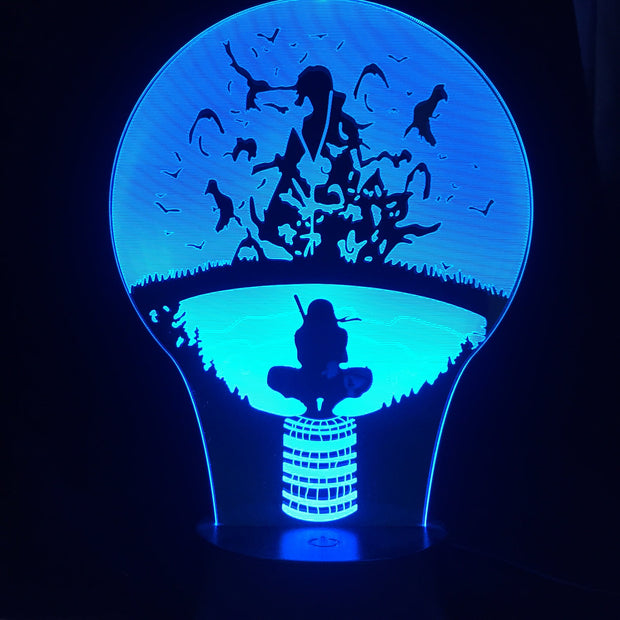 Visual Illusion Anime 3D Night Light Home Bedroom Table Decoration for Children's Festival Birthday Gifts  7 Color Changes With Remote Control LED Lamp