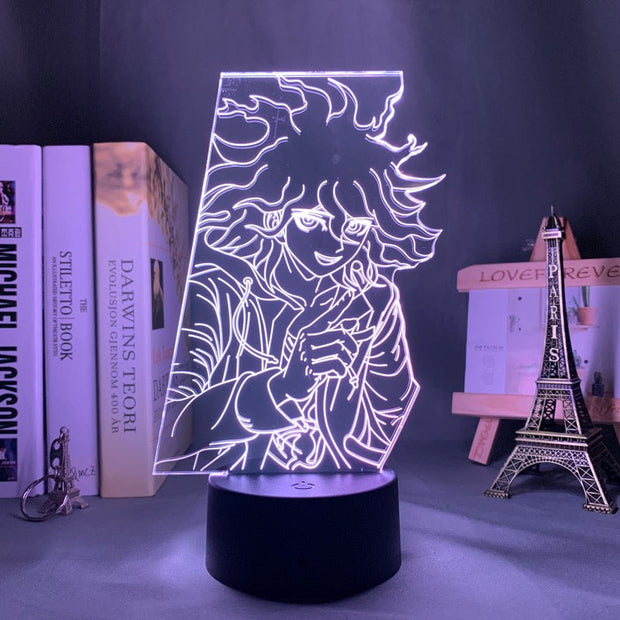 Danganronpa V3 Led Night Light Nagito Komaeda Lamp for Bedroom Decor Kids Gift Danganronpa V3 Acrylic Neon Lamp Nagito Komaeda
