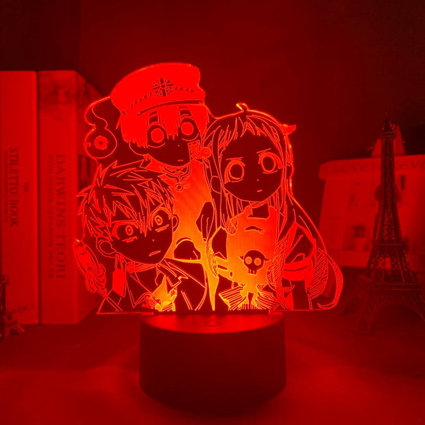 Manga Toilet Bound Hanako Kun Led Night Light for Bedroom Decor Colorful Nightlight Anime Gift Acrylic 3d Lamp Hanako