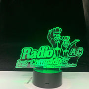 Radio AC Los Compadres 3d lamp Patty Table Lamp Acrylic Creative Decorations Bedroom Sleeping LED Nightlight Gift Dropshipping