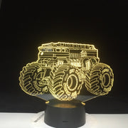Vehicle Car 7 Colors Changing Creative Gifts 3D Led Table Lamp Usb Touch Button Vehicle Night Lights Kids Bedroom Decor Dropship