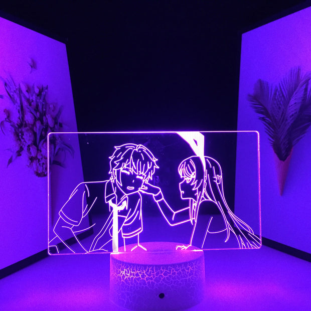 3D LED Lamp Anime Figure Sakurajima Mai Nightlight for Kids Bedroom Decor Birthday Gift Night Light Bunny Girl Manga Light