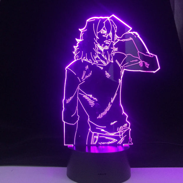 SHOTA AIZAWA 3d LED ANIME LAMP MY HERO ACADEMIA 3D Led 7 Colors Light Japanese Anime Remote Control Base Table Lamp Dropship