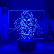 Anime Figure 3D Night Lamp Demon Slayer Kyojuro Rengoku Home Decor Children's Festival Birthday gifts USB link Charging