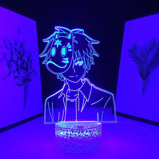 Hotarubi No Mori Anime Figure 3D LED Lamp Home Room Desk Decoration Lamp for Kids Children Birthday Gifts Colors USB Link Charging