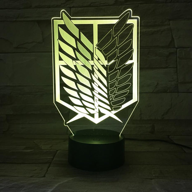 Anime Attack on Titan Night Light Led Logo Children Kids Boys Gift Manga Japanese Anime Bedroom Desk Lamp Shingeki no Kyojin