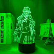 Black Butler Grell Sutcliff Led Night Light for Bedroom Decor Gift Nightlight Anime Table 3d Lamp Grell Sutcliff Black Butler