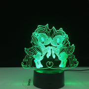Unicorn Team Lamp Night Light 3D Led Lamp Night Light LED Night Light Decor Led light Lamp Led Touch Light Child Lamp Dropshping